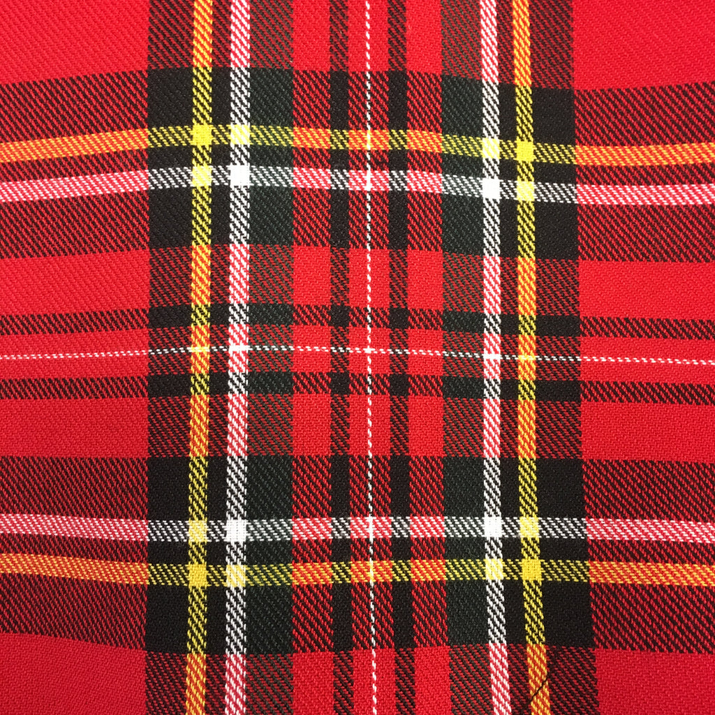 Red Royal Stewart Tartan - Thimbles Fabric Shop